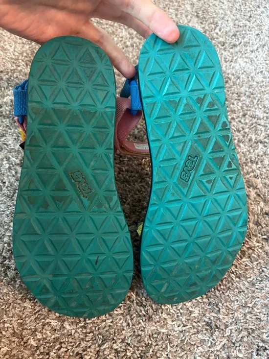 Ladies multicolored Teva sandals size 8 - Picture 3 of 7